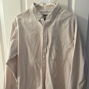 Ariat Men's Light Brown Checkered Button Down Shirt
Pro Series Large
